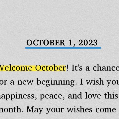 Poets' Cafe on Instagram: "May October bring you countless reasons to smile and cherish life. 💖 . . . . #October #NewMonth #NewDay #NewBeginning #PoetsCafe #Quote #WelcomeOctober #HelloOctober #Kerala" Poets Cafe, I Wish You Happiness, Cherish Life, Hello October, New Month, Reasons To Smile, Daily Quotes, Poets, New Beginnings