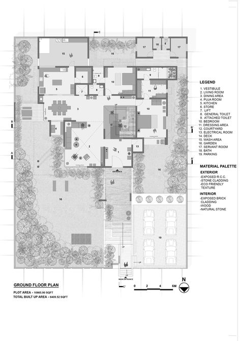 Gallery of PIXEL HOUSE / The Grid Architects - 28 Luxurious House Plans, Grid Concept Architecture, Grid Architecture Concept Diagram, Grid Sketch, Structural Grid Architecture Plan, Pixel House, Grid Architects, Grid Architecture, Plan Presentation