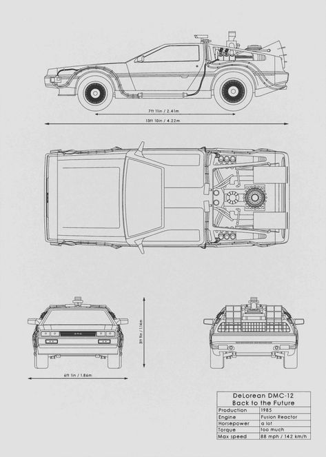 DeLorean DMC-12 blueprint Delorean Dmc-12, Delorean Drawing, Machine Blueprint, 3d Blueprint, Blueprint For 3d Modeling, Blueprint Design, Dmc Delorean, Delorean Time Machine, Blueprint Drawing