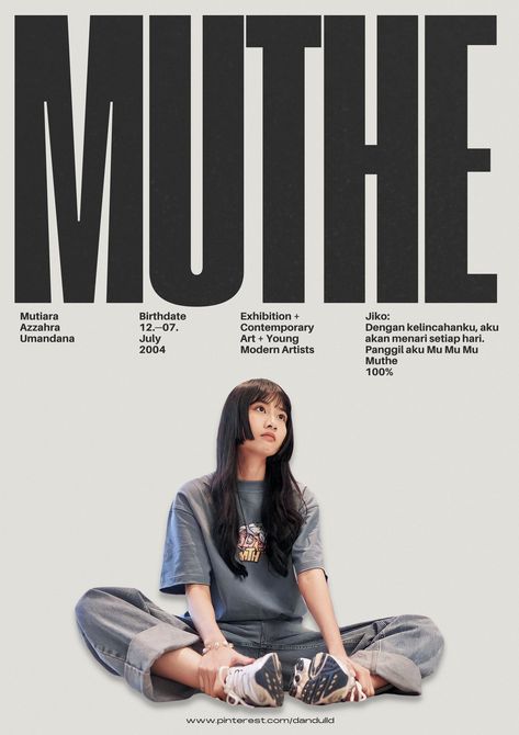 #muthejkt48 #typography #posterdesign Poster Reference Layout, Model Poster Design, Instagram Graphic Design, Website Banner Design, Instagram Design Creative, Gfx Design, Page Layout Design, Illustrator Design Tutorial, Desain Editorial