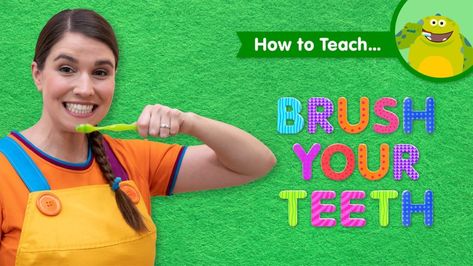 Brush Your Teeth - Super Simple Songs Hygiene Songs Preschool, Brush Your Teeth Song Preschool, Brush Your Teeth Activities For Kids, Brush Your Teeth Song, Teeth Brushing, Simple Songs, Informative Videos, People Who Help Us, Super Simple Songs