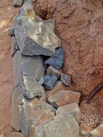 Building A Rock Wall, Dry Stack Stone Wall Garden, Rock Piles Stacked Stones, Dry Stack Stone Wall, Stack Stone Wall, Barn Landscaping, Dry Stack Stone Wall Curved, Genstone Stacked Stone, Building A Stone Wall