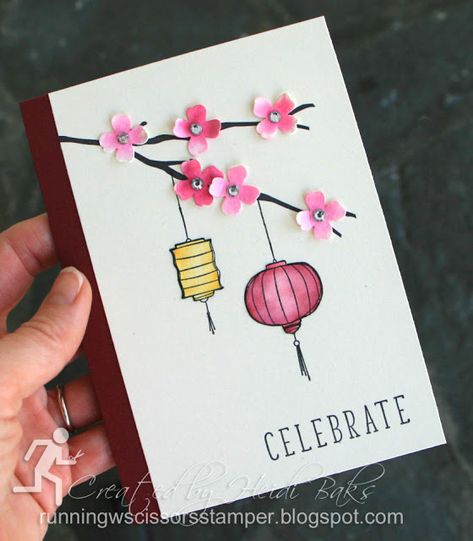 Cards Handmade New Year, Lunar New Year Cards, Chinese New Year Cards Handmade, Diy New Year Cards Handmade, New Year Card Design Handmade, New Year Cards Handmade Simple, Happy New Year Cards Handmade, New Year Cards Handmade Ideas, Chinese Birthday Card