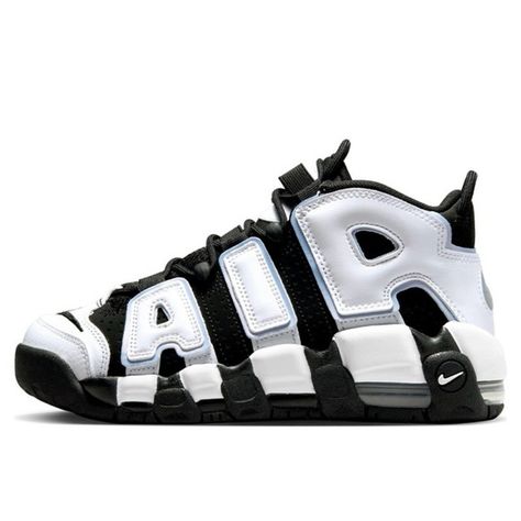 Nike Air More Uptempo Mid Black Cobalt Bliss GS Big Kids Size DQ6200-001 Nike Air More Uptempo 96 Outfit, Nike Air More Uptempo Outfit, Nike Air More Uptempo, Nike Air More, Walker Boots, Kids Nike, Fit N Flare Dress, Rain And Snow Boots, Boot Sandals