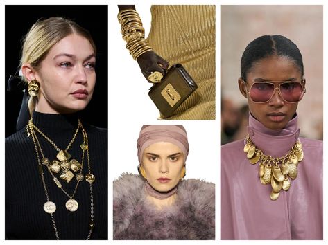 6 Best Fall 2024 Jewelry Trends From Fashion Week | Marie Claire Fall 2024 Accessories Trends, Trend Accessories 2024, 2024 Jewelry, 80s Jewelry, Fall 2024 Fashion, 2024 Fashion Trends, Heavy Chain, 2024 Trends, Fall Accessories