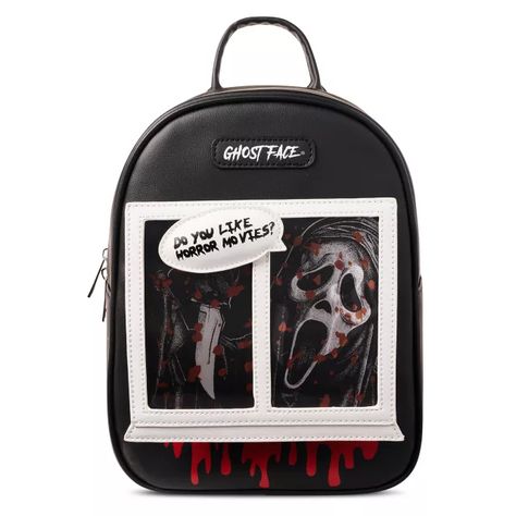 Ghost Face Lenticular Mini Backpack - Spencer's Horror Merch, Labret Jewelry, Fake Plugs, Fake Nose, Piercing Aftercare, Ghost Face, Nose Rings Hoop, Ghost Faces, Pride Tshirts