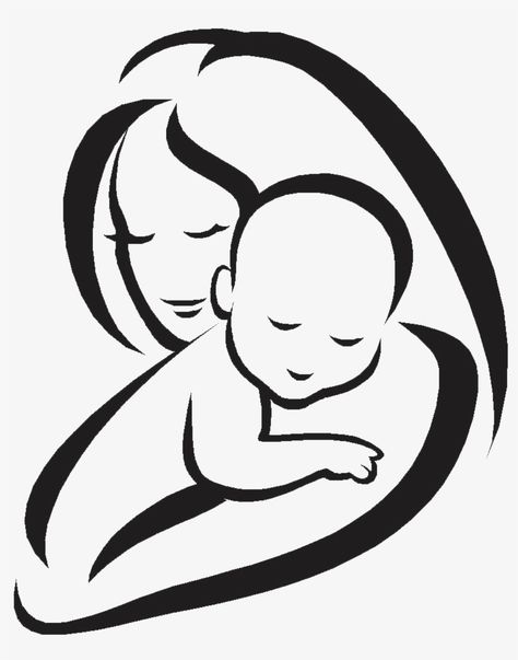 Mothers Day Drawings, Silhouette Sketch, Baby Silhouette, Desain Quilling, Silhouette Tattoos, Mom And Son, Baby Cross, Baby Tattoos, Scroll Saw Patterns