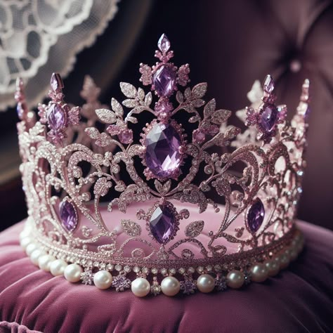 Pretty Crowns, Glitter Room, Queens Crown, Crown King, Crown Aesthetic, Royal Clothes, Purple Crown, Purple Princess, Islamic Wallpaper Iphone