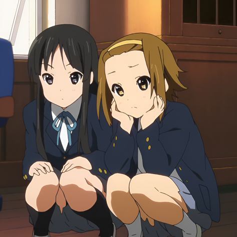 K On Christmas, Mio And Ritsu, K On Icons, K On Pfp, K-on Icons, Ritsu Tainaka, Mio Akiyama, K On, School Clubs