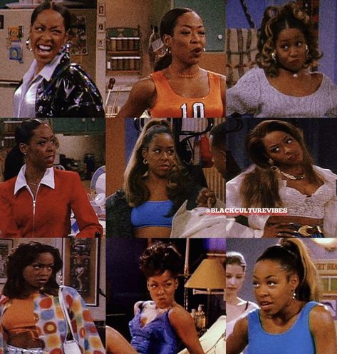 Mel B Outfits 90s, Brandy Moesha Outfits, Brandy Moesha Outfits 90s Fashion, Pam Martin Show Outfits, Pam Outfits Martin, Pam From Martin Outfits, Raven Simone Early 2000s, Moesha Outfits 90s Fashion, Early 2000s Hairstyles Black Women