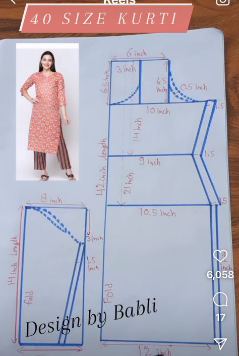 Kurta Sewing Patterns Free, How To Measure Trousers For Women, Kurta Stitching Ideas, Churidar Pattern, Pattern Drafting Tutorials, Clothing Pattern Design, Sewing Measurements, Easy Dress Sewing Patterns, Dress Sewing Tutorials