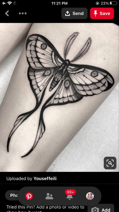 Lunar Moth Tattoo, Luna Moth Tattoo, Moth Tattoo Design, American Traditional Tattoo Ideas, Medusa Tattoo Design, Traditional Tattoo Ideas, Magic Runes, Tattoo Shading, Armband Tattoos