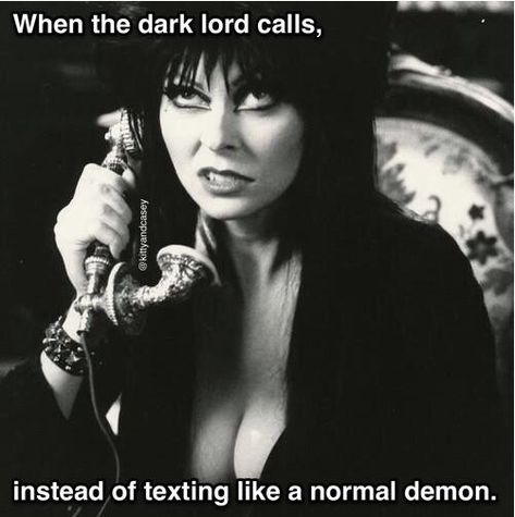 Thirty-Two Memes & Pics For Anyone Obsessed With Halloween - Memebase - Funny Memes On The Phone, A Black, A Woman, Black And White, Hair, White, Black