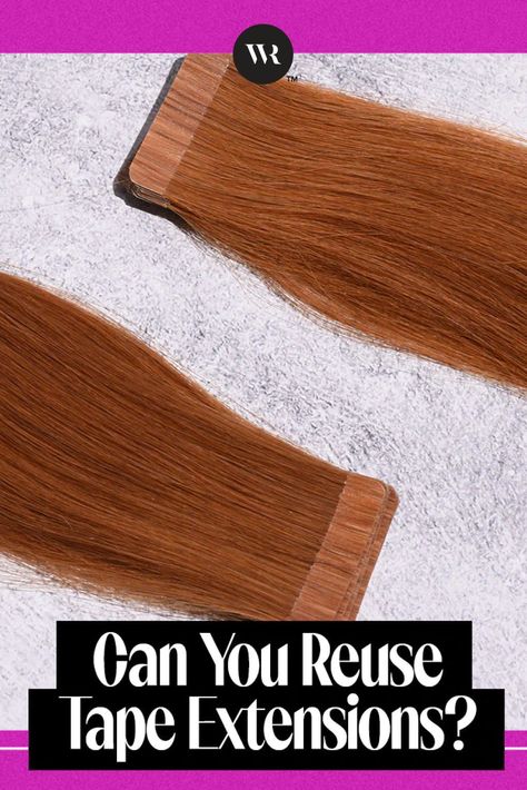 Even though tape-in hair extensions are pretty popular, almost every professional stylist has been asked: “Can I reuse tape-in hair extensions?” Let us be your stylist today – we’re gonna give you the tea on all things tape-in extensions. Ready? Let’s do it! Hair Extension Care, Tape Extensions, Hair Tape, Hair Extensions Best, Tape In Extensions, Professional Stylist, Remy Hair Extensions, Fashion Tutorial, 100 Remy Human Hair