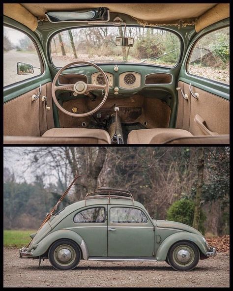 Volkswagen Interior Aesthetic, Volkswagen Vintage, Vintage Beetle, Kombi Motorhome, Van Vw, Singer Dr, Bug Car, Vw Sedan, Old Vintage Cars