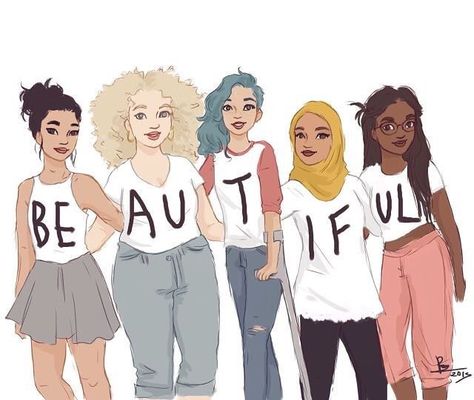 Tag someone who is beautiful & remember beauty comes in all different colors shapes and sizes Grl Pwr, Intersectional Feminism, Body Positive, Feminist Art, Body Love, Be Beautiful, Body Image, Gay Pride, The Words