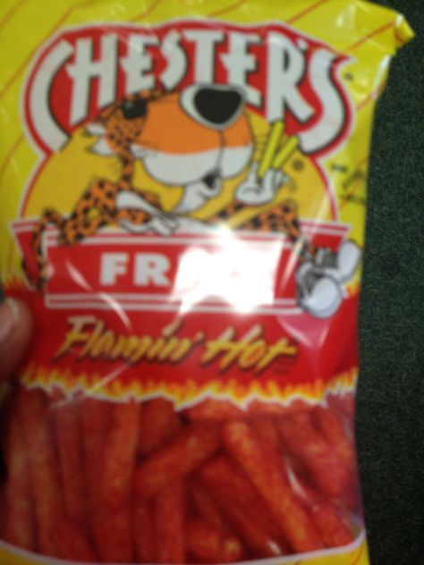 Chester's Hot Fries Hot Fries Chips, Hot Fries, Spicy Chips, Everyday Snacks, Hot Chips, Munchies Snacks, Cheetos Crunchy, Hot Chip, Hot Cheetos