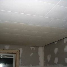 Paint Ceiling Tiles With Water Damage Ceiling Tiles Diy, Ceiling Tiles Painted, Drop Down Ceiling, Paint Tiles, Paint Ceiling, Vintage Tin Ceiling Tile, Acoustical Ceiling, Acoustic Ceiling Tiles, Ceiling Paint