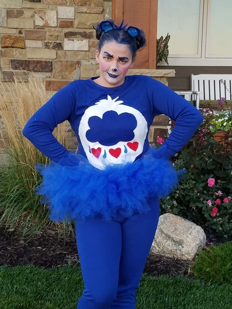 Grumpy Bear Costume, Care Bear Costume Women, Grumpy Bear Care Bear, Care Bear Costume, Care Bears Halloween Costume, Halloween Fantasia, Grumpy Care Bear, Stitch Costume, Halloween Costumes For Work