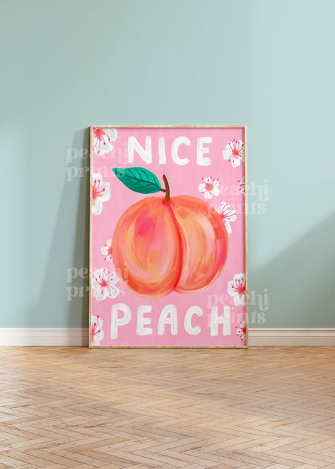 Nice Peach Print Bathroom Wall Art Bathroom Painting Fun Quirky Bathroom Poster Colourful Fruit Decor 7x5/a4/a3/a2 - Etsy UK Bathroom Art Canvas, Bathroom Decor Peach, Peach Colour Bathroom, Canvas Bathroom Art, Cute Bathroom Paintings Canvas, Canvas Painting Ideas Bathroom, Painting For Bathroom Art, Painting For Bathroom Canvas, Peachy Bathroom Decor