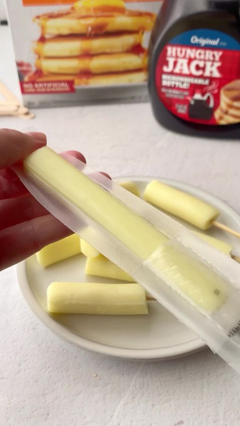 Hungry Jack - Check out that cheese pull! Try these fun... Waffle Cheese Sticks, Cheese Waffle Pops, Waffle Mozzarella Sticks, Waffle Pops, Mozzarella Stick, Cheese Pull, Buttermilk Pancake, Hungry Jacks, Waffle Iron Recipes