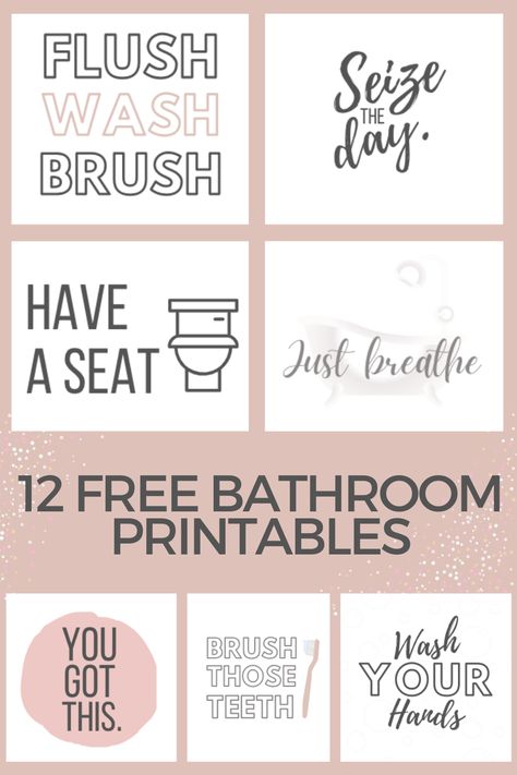 free printable bathroom decor Bathroom Signs Printable Free Prints, Free Printable Bathroom Wall Art, Free Bathroom Printables, Bathroom Rules Printable, Bathroom Printables Free, Bathroom Wall Art Printables, Bathroom Art Printables, Bathroom Quotes Funny, Free Printable Quotes