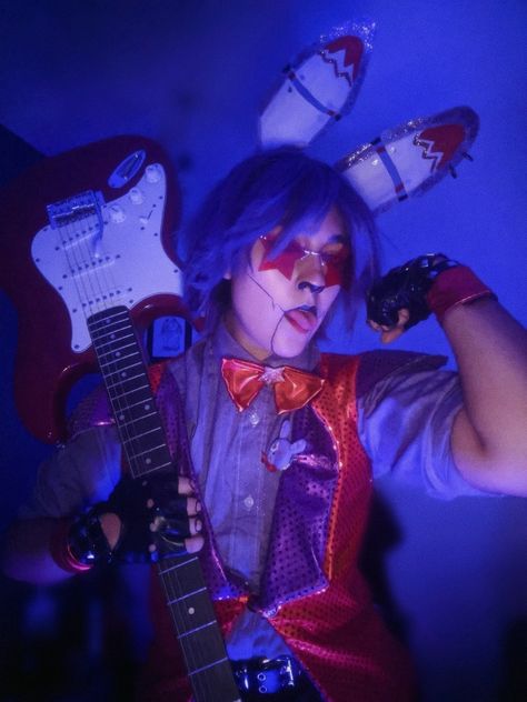 Glamrock Bonnie Cosplay, Bonnie Cosplay, Bonnie Costume, Fnaf Cosplays, Human Fnaf, Glamrock Bonnie, Fnaf Costume, Comic Con Costumes, Silly Clothes