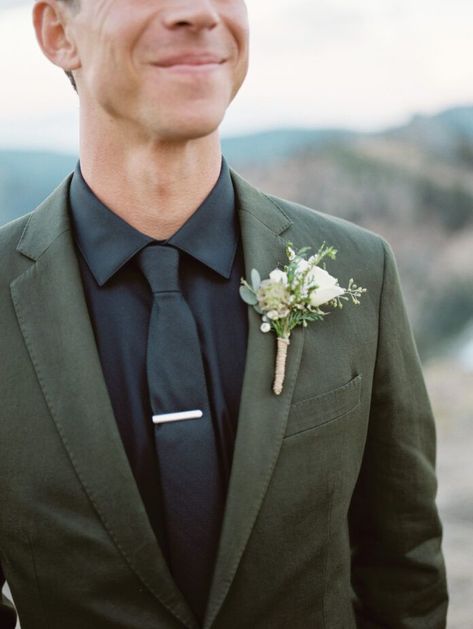 The best hues for fall or winter are saturated browns and charcoal greys. Photo by Megan Robinson Charcoal Wedding Suit, Black Wedding Suit, Charcoal Wedding, Men's Fashion Tips, Black Suit Wedding, Utah Bride, Wedding Suit, Men Style Tips, Wedding Fashion