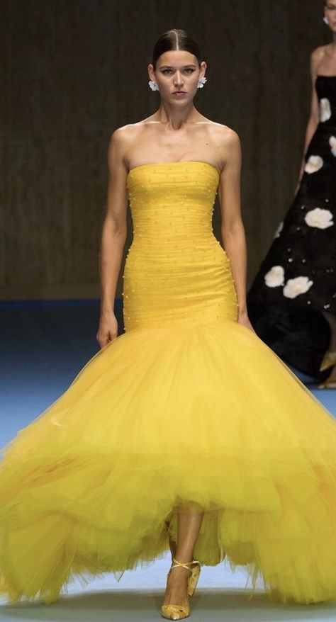 Yellow Runway Dress, Yellow Runway, Runway Dresses, Yellow, Quick Saves