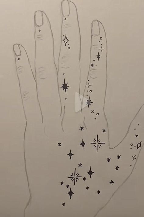 Wrist Doodles, Drawings On Hands Pen, Hand Doodles, Hand Drawings, Tattoo Hand, Aesthetic Tattoo, Tat Ideas, Creative Tattoos, Star Art