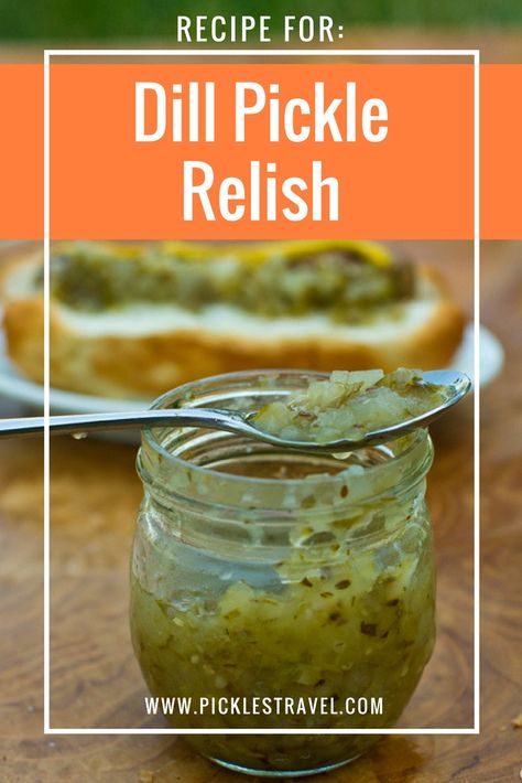 Dill Relish Canning Recipe, Dill Pickle Relish Recipe, Cucumber Relish Recipes, Pickle Relish Recipe, Dill Relish, Dill Pickle Recipe, Relish Recipe, Canning Pickles, Home Canning Recipes