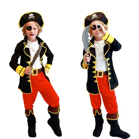 Jack Sparrow Kids Costume, Pirate Captain Hat, Pirates Costume, Boys Pirate Costume, Pirate Cosplay, Pirate Boy, Cosplay Boy, Fancy Costumes, Halloween Party Supplies