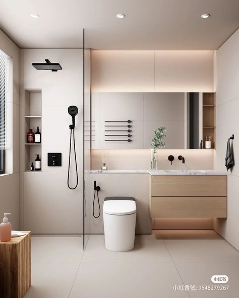 Toilet Next To Sink, Bathroom Layout Ideas, Makeover Kamar Mandi, Toilet And Bathroom Design, Bilik Air, Small Bathroom Layout, Small Bathroom Interior, Bathroom Layouts, Bilik Mandi