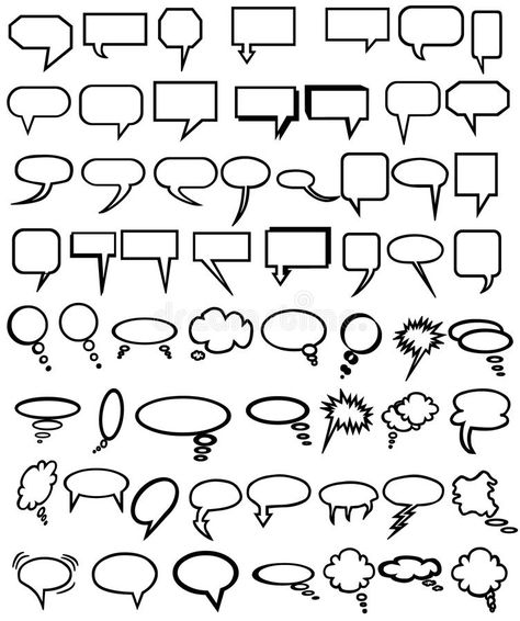 Comic elements. Vector comic-style speech balloons , #sponsored, #Vector, #elements, #Comic, #comic, #balloons #ad Simple Comic Illustration, Comic Elements, Example Of Comics, Comic Dialogue, Comic Balloon, Dialogue Balloon, Balloons Illustration, Dingbats Fonts, Pranks Pictures