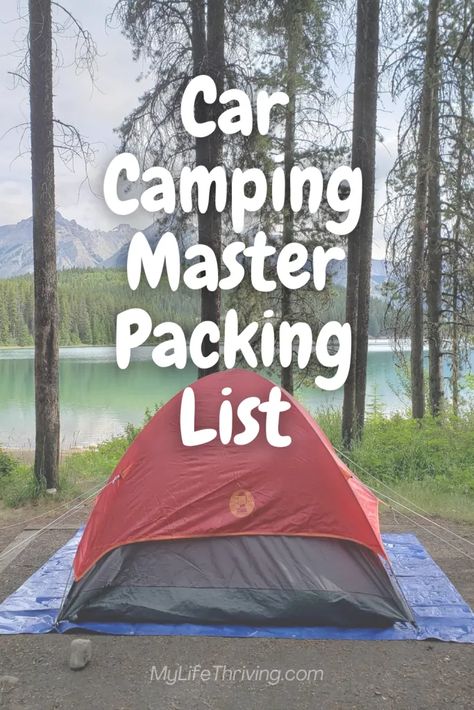 Camping 101 Packing Lists, Car Camping Checklist Packing Lists, Car Camping Packing List, Car Camping List, Car Camping Setup, Travelling Van, Car Camping Checklist, Camper Renovations, First Camping Trip