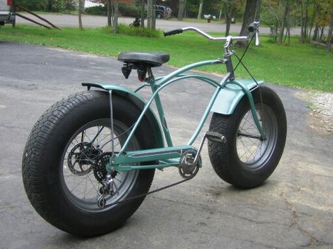 Custom fat tyre schwinn Heavy Bike, Gas Powered Bicycle, Fat Tire Bicycle, Bike Cart, Powered Bicycle, Schwinn Bike, Tricycle Bike, Bicycle Frames, Fat Tire Bikes