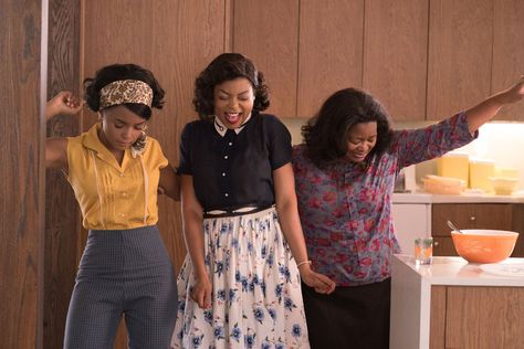 Katherine Johnson (Taraji P. Henson), Dorothy Vaughn (Octavia Spencer) and Mary Jackson (Janelle Monae). Octavia Spencer, John Glenn, Katherine Johnson, Good Movies On Netflix, Sanaa Lathan, Jim Parsons, Hidden Figures, Taraji P Henson, Inspirational Movies