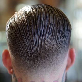 Mens Slicked Back Hairstyles, Clean Cut Men, Tom Hardy Haircut, Slick Back Haircut, Gentleman Haircut, Classic Taper, Bald With Beard, Taper Fade Haircut, Cool Mens Haircuts