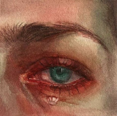 Pastel Face Drawing, Watercolour Eyes, Watercolor Face, Watercolour Portrait, Watercolor Eyes, Eye Painting, Mötley Crüe, A Level Art, Ap Art