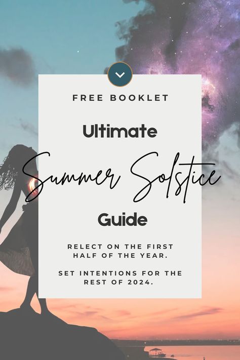 Summer Solstice Rituals: Reflection Questions + Intentions Setting Worksheet Setting Prompts, Solstice Ritual, Summer Solstice Ritual, Guide Sign, Set Intentions, Trust Your Gut, Reflection Questions, Intention Setting, Build Trust