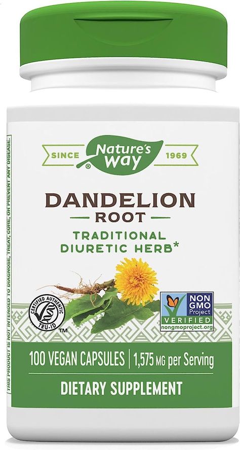 Nature's Way Dandelion Root Digestion Supplement - Stimulate appetite and increase bile flow Appetite Stimulant - 100 Vegetarian Capsules Healing Naturally, Digestive Supplements, Dandelion Root, Infused Oils, Best Supplements, Immune Health, Herbal Supplements, Veggie Garden, Health Supplements