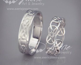 Celtic Knot Wedding Ring, Celtic Knot Wedding, His And Her Wedding Rings, Wedding Rings Set, Celtic Wedding Rings, Celtic Wedding, Gold Ring Sets, Jewellery Ideas, Wedding Band Sets