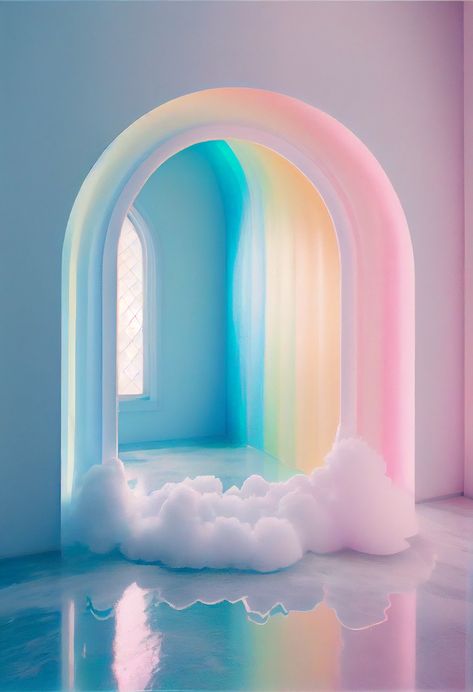 Dreamscape Architecture, New Retro Wave, Rainbow Aesthetic, Neon Rainbow, Aesthetic Rooms, Cute Room Decor, Cool Rooms, الرسومات اللطيفة, Dream Room