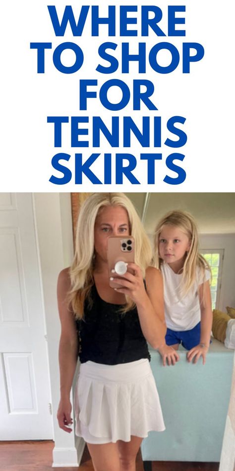 Where to Shop for Tennis Skirts - Here are the best places to shop for tennis skirts. Tennis Skirt Outfits Summer, How To Style A Tennis Skirt, Tennis Skirt Outfit Summer, Tennis Skirt Outfits, Skirt Outfit Summer, Skirt Outfits Summer, Best Places To Shop, Tennis Skirt Outfit, Mom Outfit