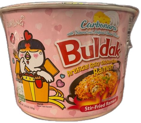 Kawaii, cute Ramen Carbonara, Samyang Buldak, Fried Ramen, Hot Chicken Flavor Ramen, Burger Sauces Recipe, Ramen Flavors, Cup Ramen, Ramen Stir Fry, Dried Bananas