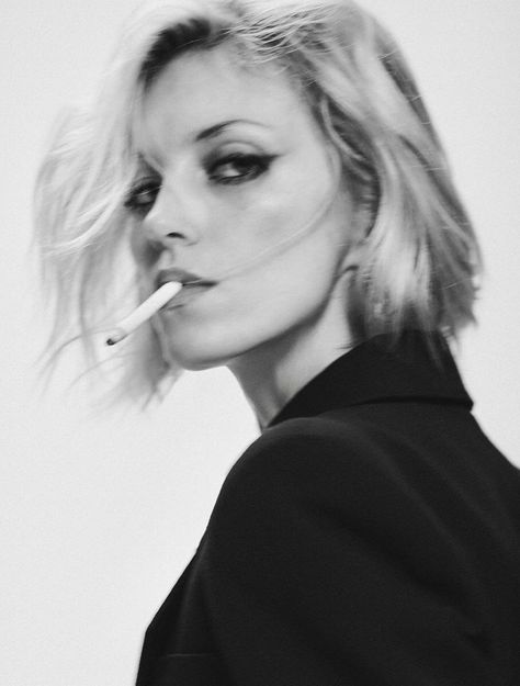 Anja Rubik by Chris Colls for V #121 Chris Colls, Anja Rubik, A Black, Black And White, Tumblr, White, Black