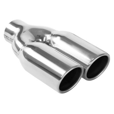 Exhaust Tail Pipe Tip - Stainless Steel Exhaust Tip - Stainless Steel Exhaust Tip - 2.25 in. I.D. Inlet - 3 in. Dual Round - 10 in. Long - Round Rolled Edge - Double Wall - Polished. Features: Last 5 Times Longer Than Chrome Tips. Super Tough - Built To Last. Will Shine For Years To Come. Lifetime Warranty Against Defects. T-304 Stainless Steel Tip. Installed by Professionals. MagnaFlow Performance Exhaust got its start as a natural extension of Car Sound Exhaust Systems, Inc., our parent compan Chrome Tips, Stainless Steel Bolts, Car Sounds, Towable Tubes, Performance Exhaust, Black Stainless Steel, Performance Parts, Stainless Steel, 10 Things