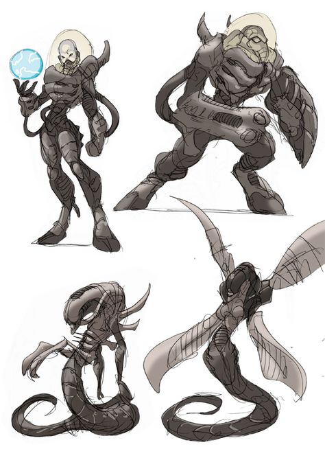 Alien Ancestor V by NachoMon on DeviantArt Aliens Character Design, Alien Creatures Humanoid, Alien Monster Concept Art, Alien Design Creature Concept, Alien Humanoid, Alien Ideas, Predator Alien Art, Alien Monster, Alien Drawings