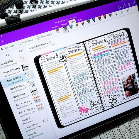 Microsoft One Note, Onenote Planner, Good Notes Ipad, Bullet Journal Template, Digital Bujo, Onenote Template, Ipad Notes, Diary Template, One Note Microsoft