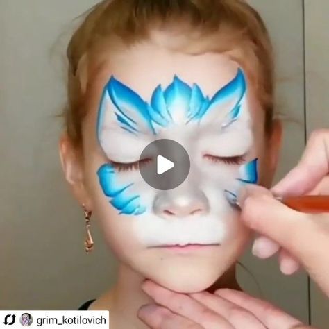 Face Painting Tiger, Dog Face Paints, Neon Face Paint, Animal Face Paintings, Face Painting Tutorials, Horror Make-up, Mehron Makeup, Face Paintings, Special Effects Makeup